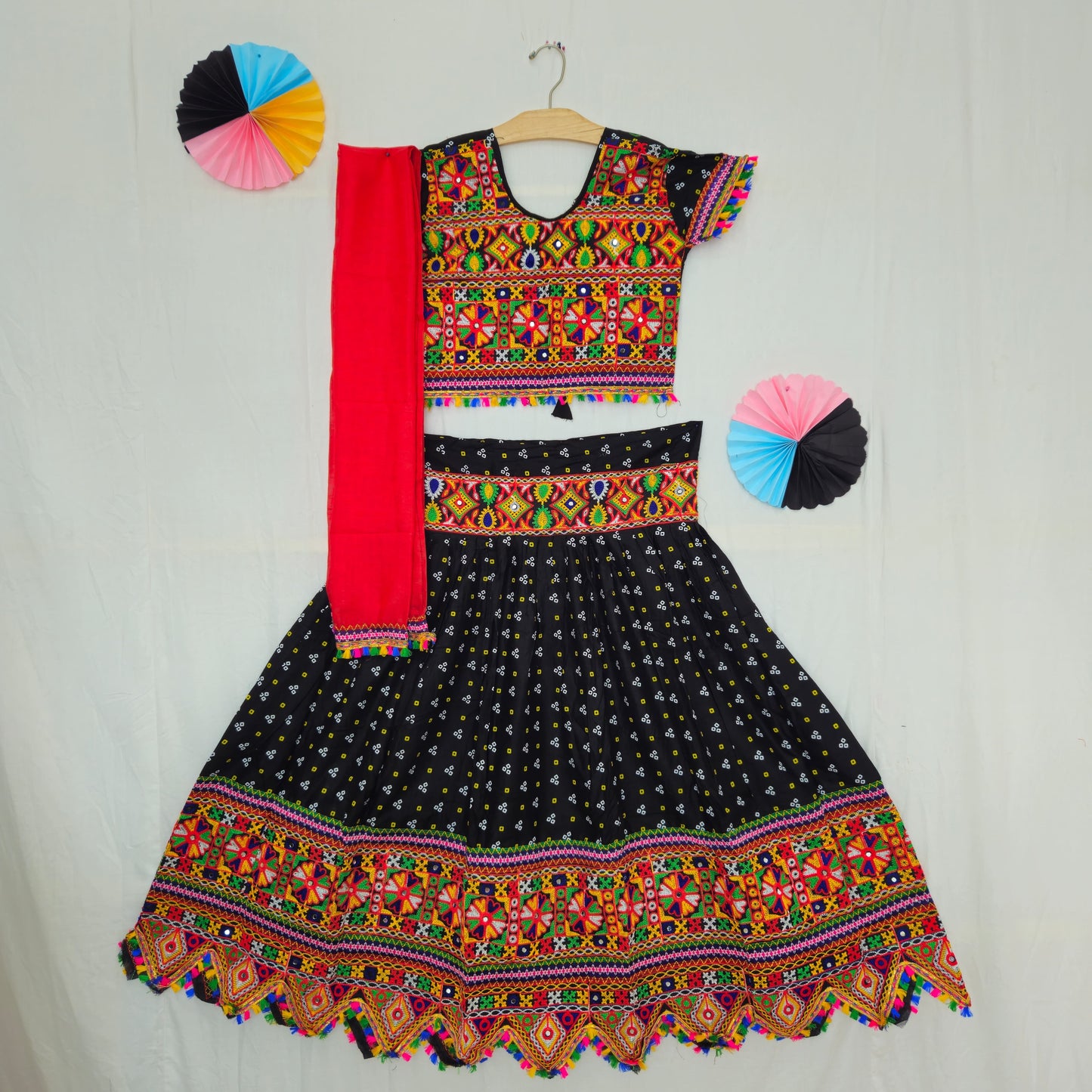 Girls - 3 Dot Bandhani Toran Chaniya Choli