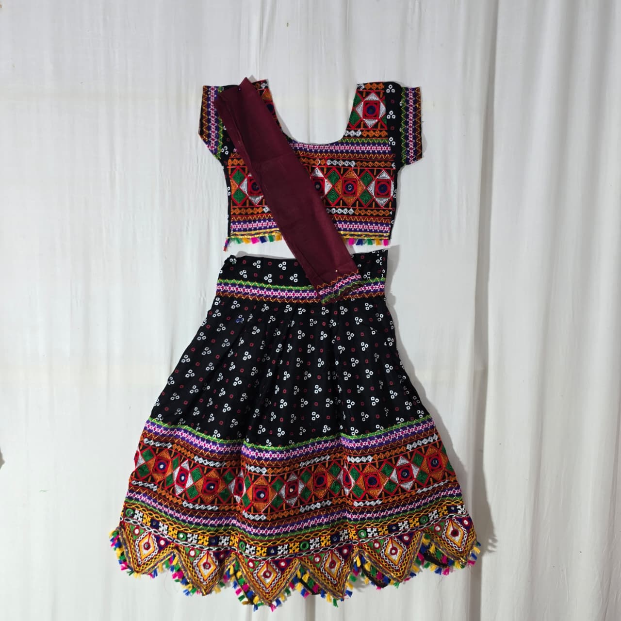 Girls - 3 Dot Bandhani Toran Design Chaniya Choli