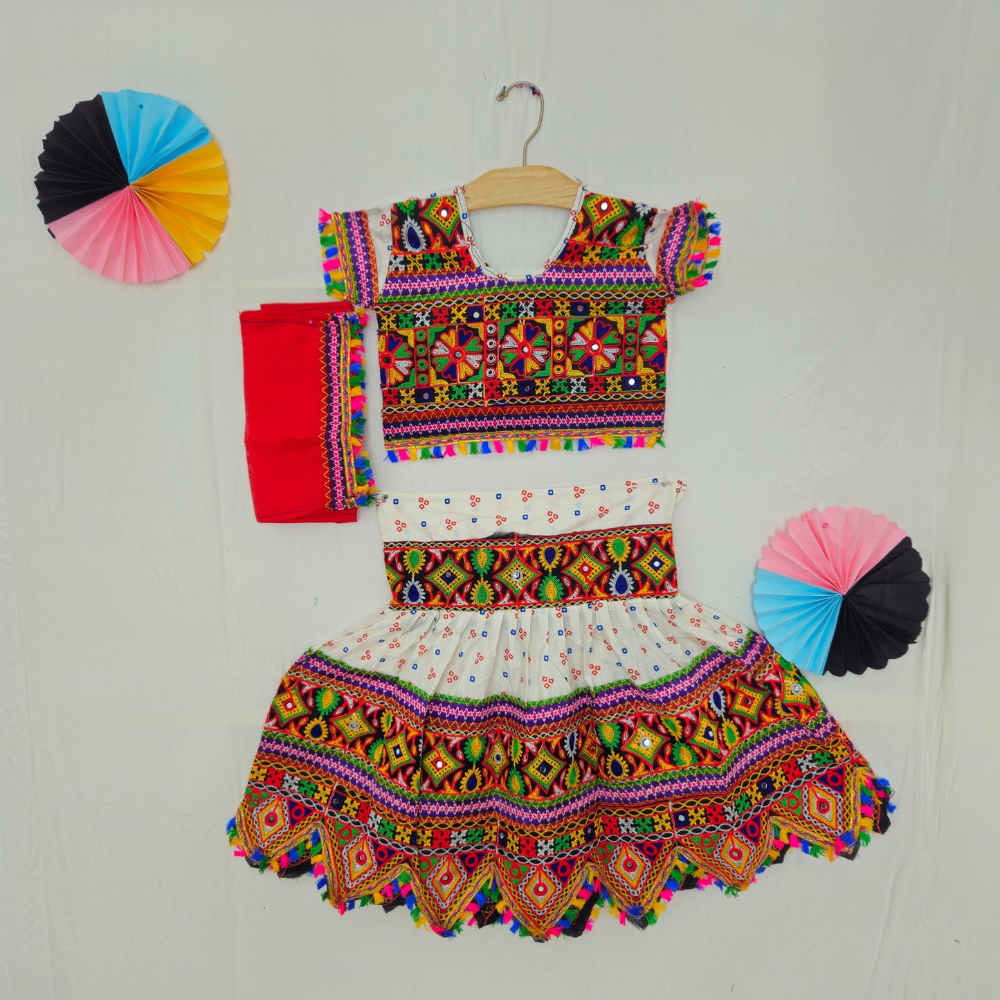Girls - 3 Dot Bandhani Toran Chaniya Choli