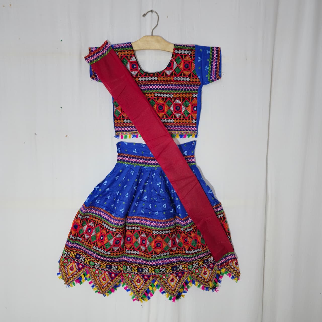 Girls - 3 Dot Bandhani Toran Design Chaniya Choli