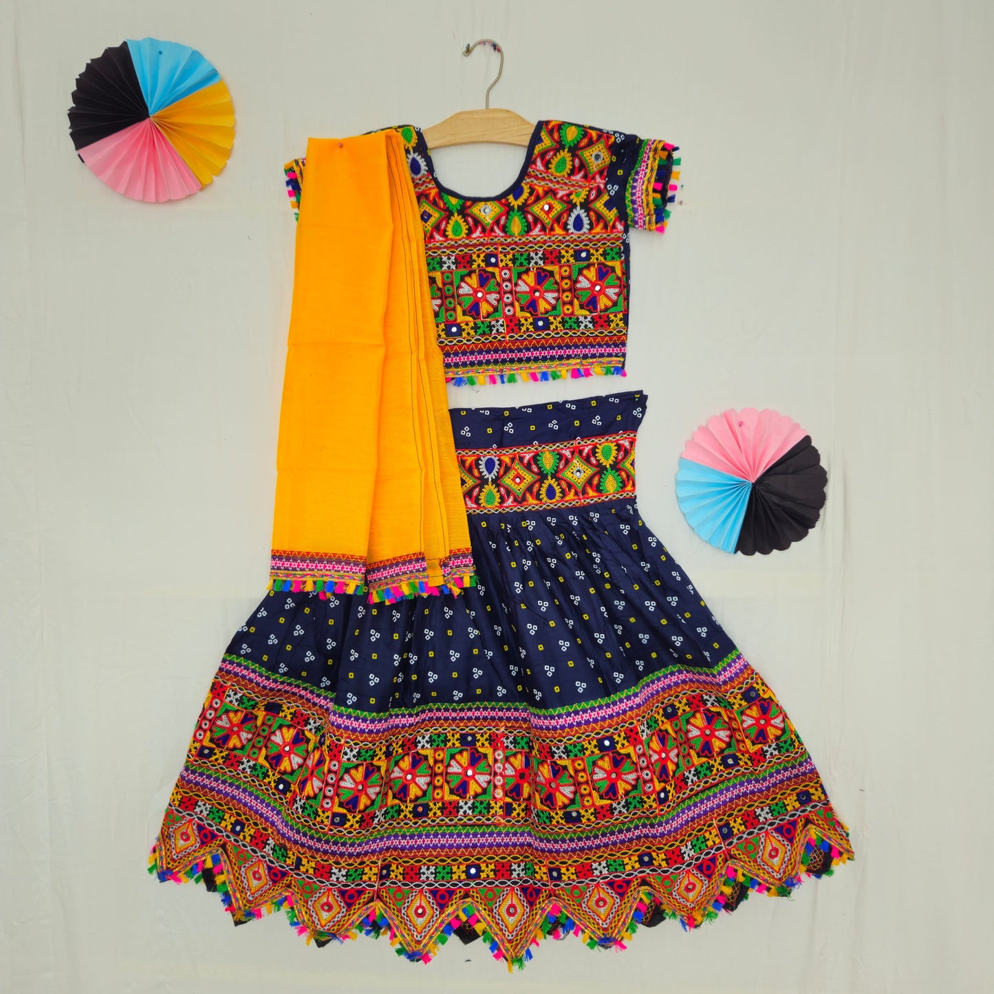 Girls - 3 Dot Bandhani Toran Chaniya Choli