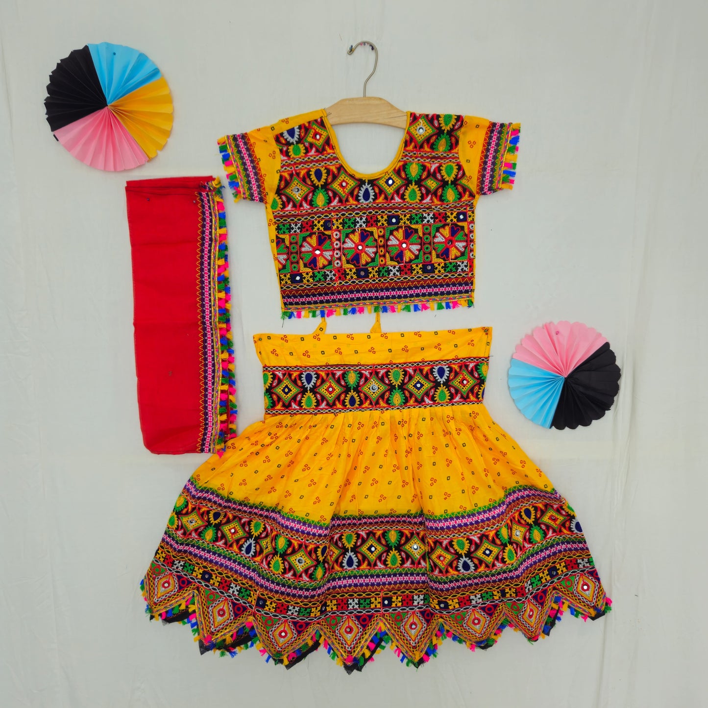 Girls - 3 Dot Bandhani Toran Chaniya Choli
