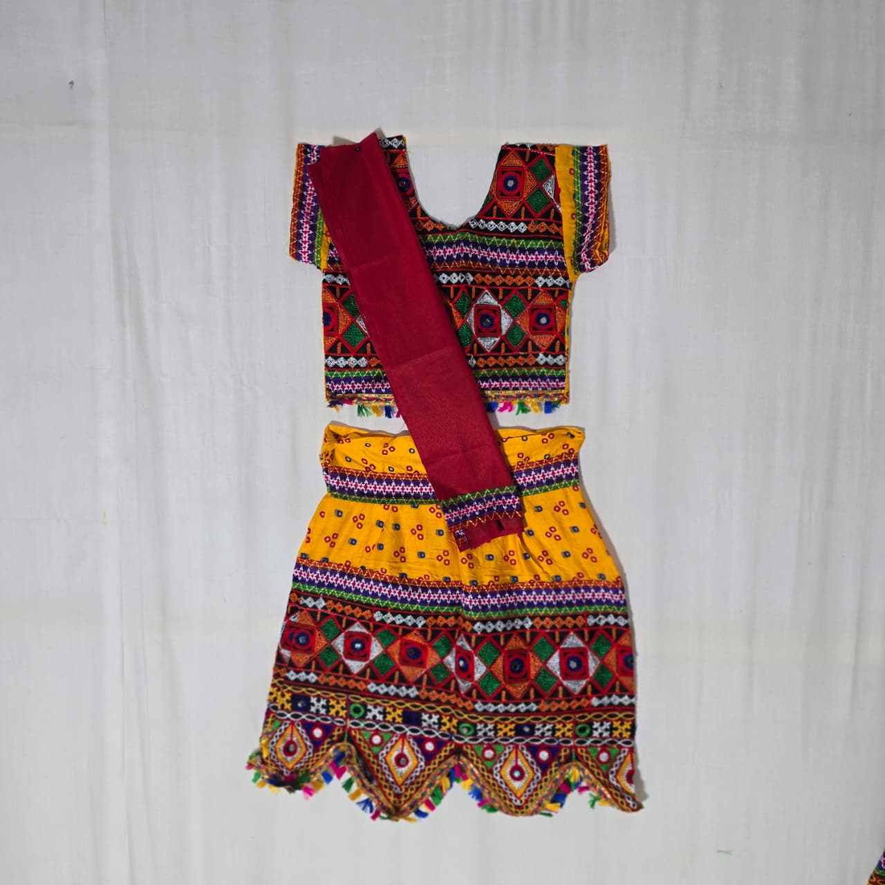 Girls - 3 Dot Bandhani Toran Design Chaniya Choli