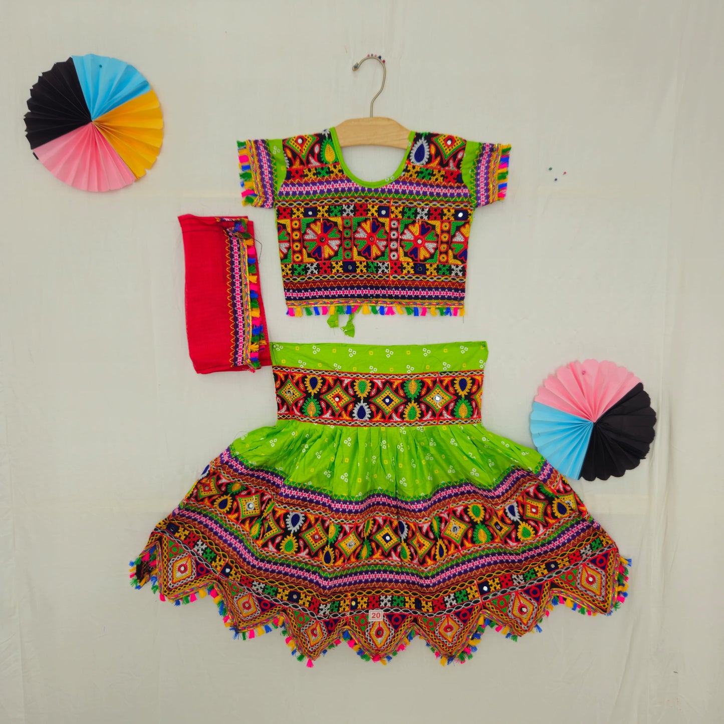 Girls - 3 Dot Bandhani Toran Chaniya Choli