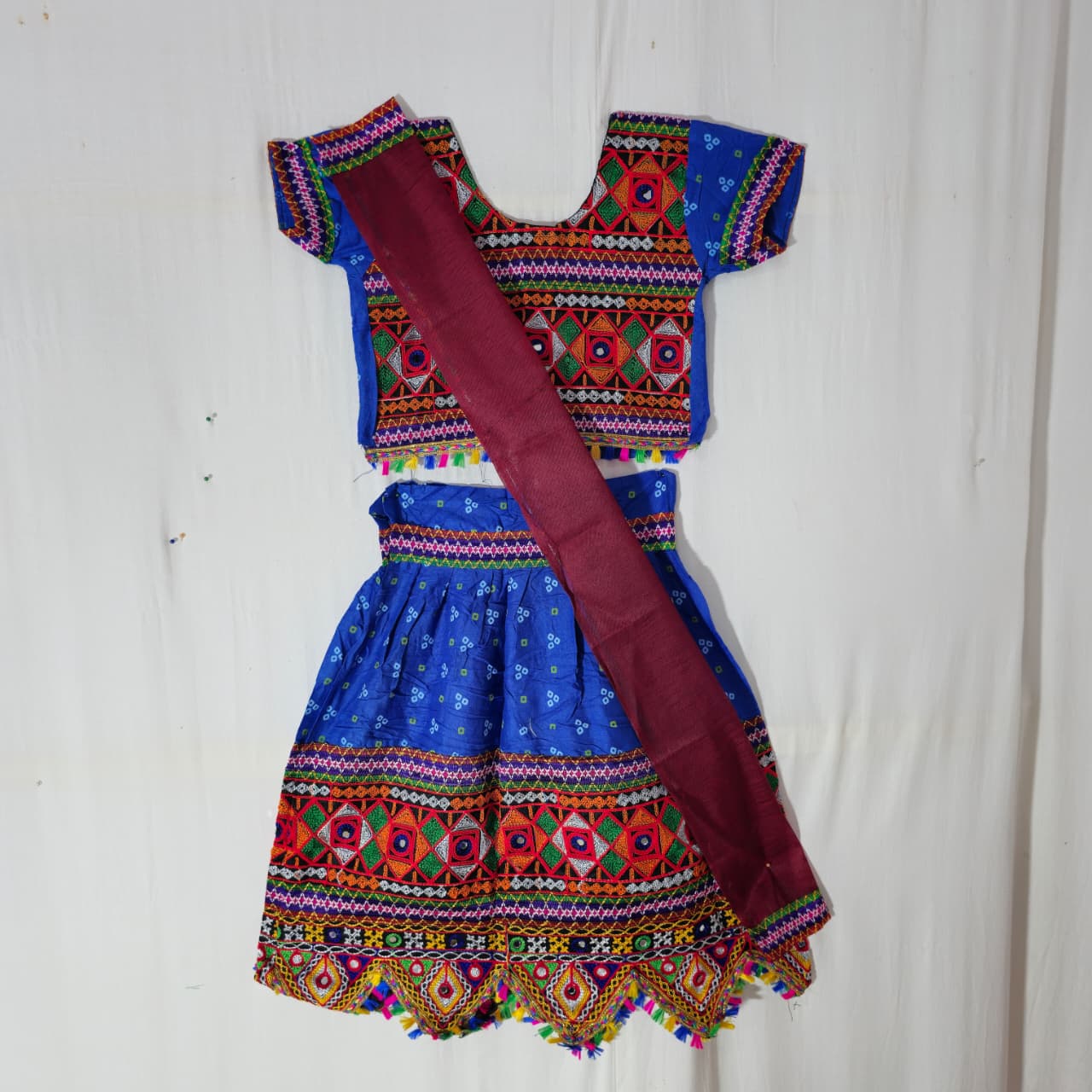 Girls - 3 Dot Bandhani Toran Design Chaniya Choli