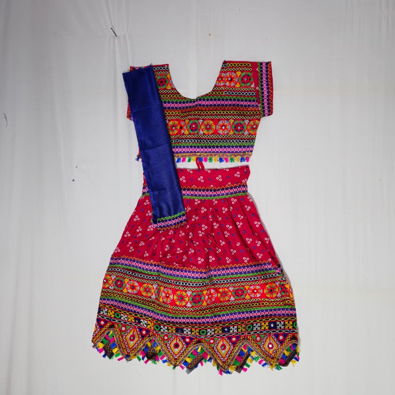 Girls - 3 Dot Bandhani Toran Design Chaniya Choli