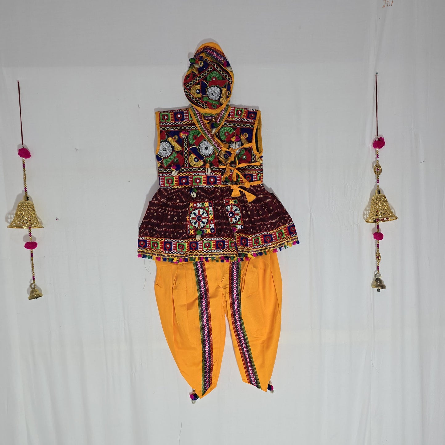 Kids - New Bandhani ZigZag Patta Kediya