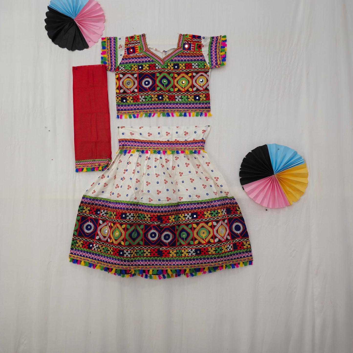 Girls - 3 Dot Bandhani Chaniya Choli