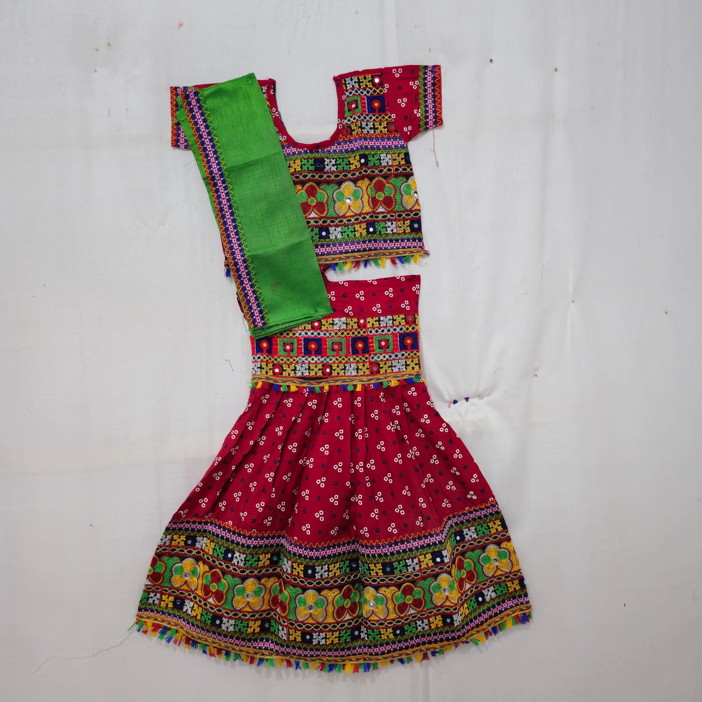 Girls - 3 Dot Bandhani Chaniya Choli
