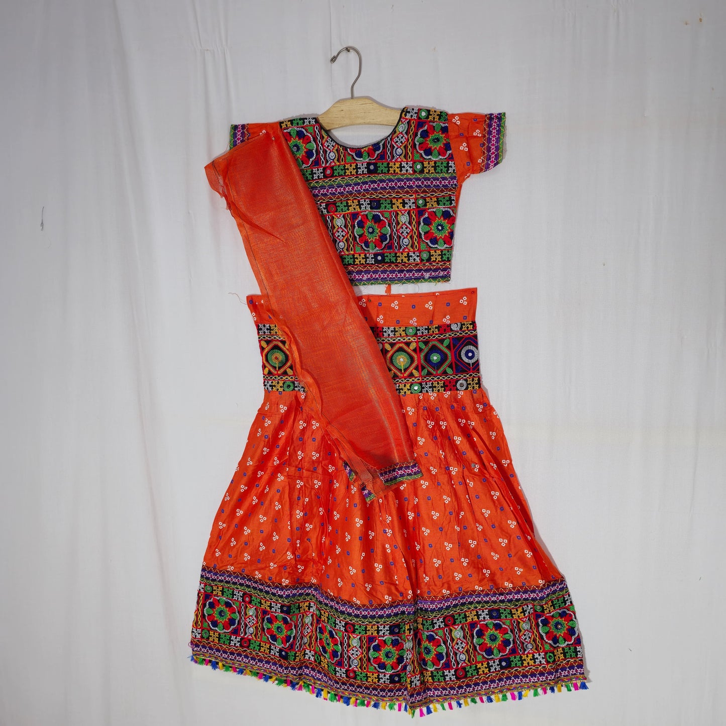 Girls - 3 Dot Bandhani Chaniya Choli