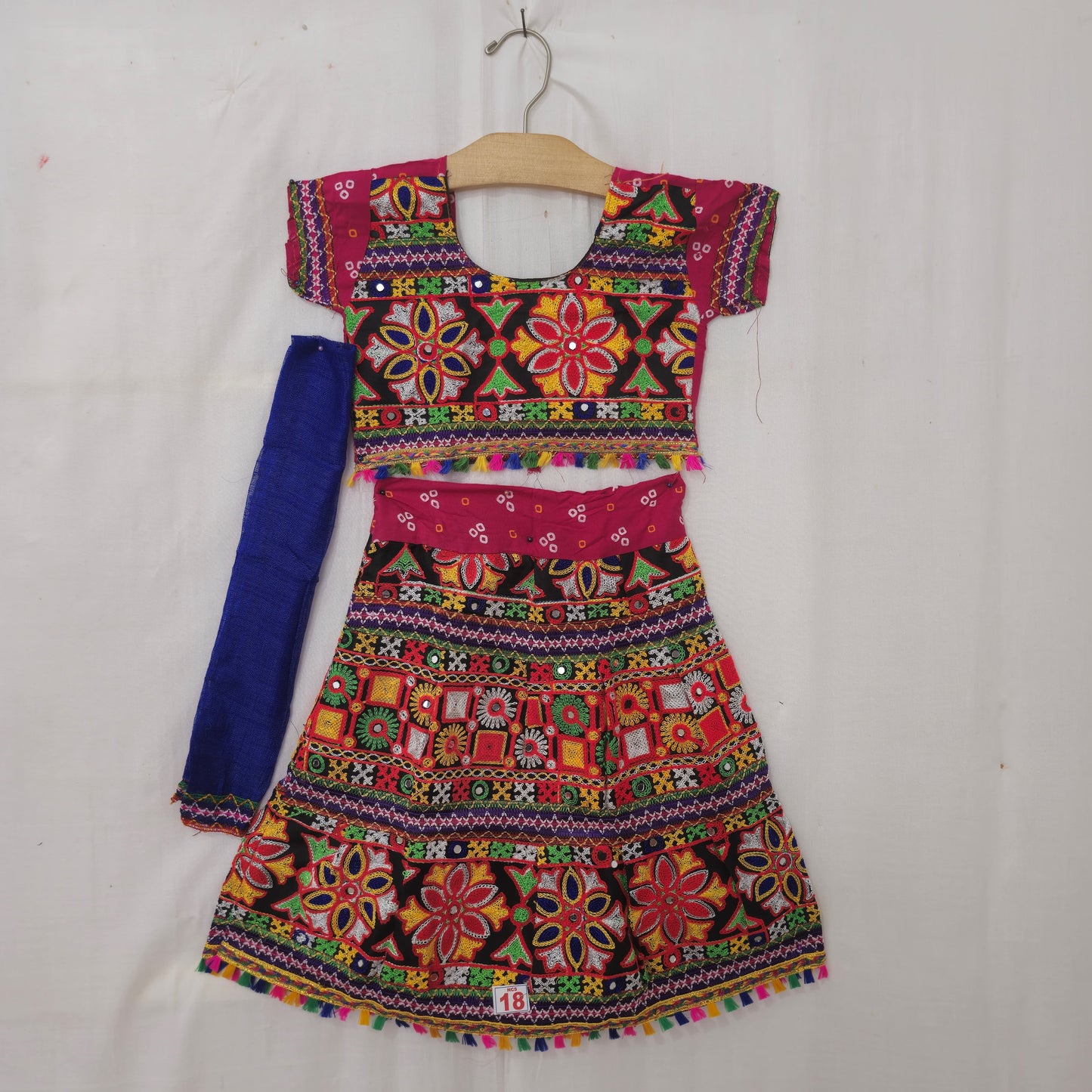 Girls - 3 Dot Bandhani Design Chaniya Choli