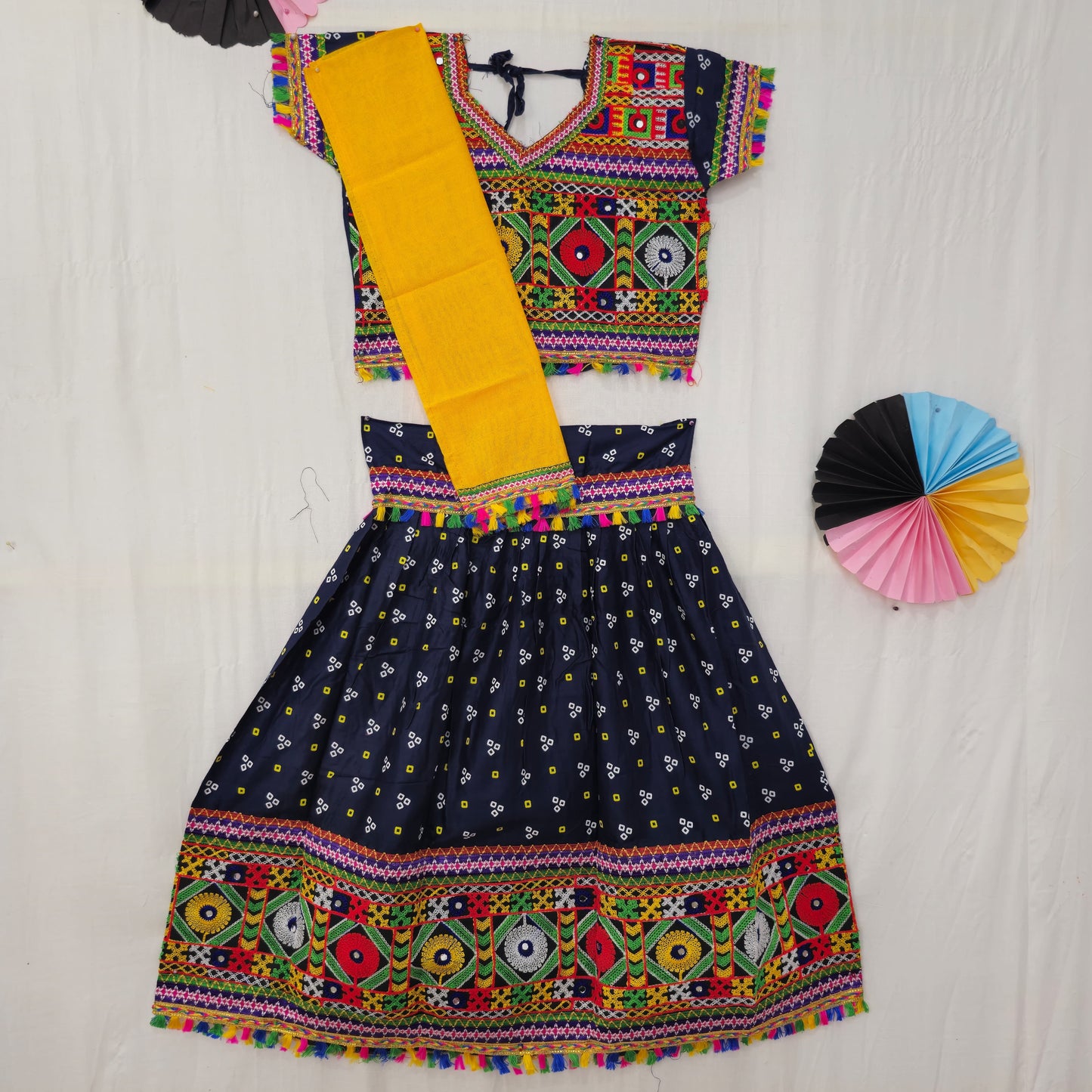 Girls - 3 Dot Bandhani Chaniya Choli