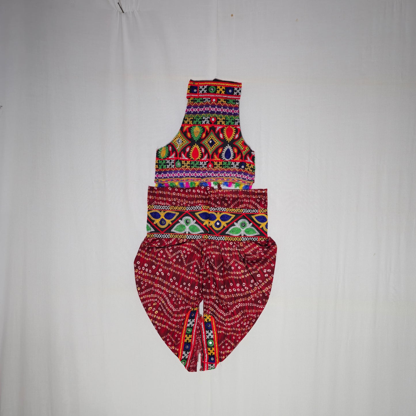 Girls - Zigzag Bandhani Patiyala - Dhoti