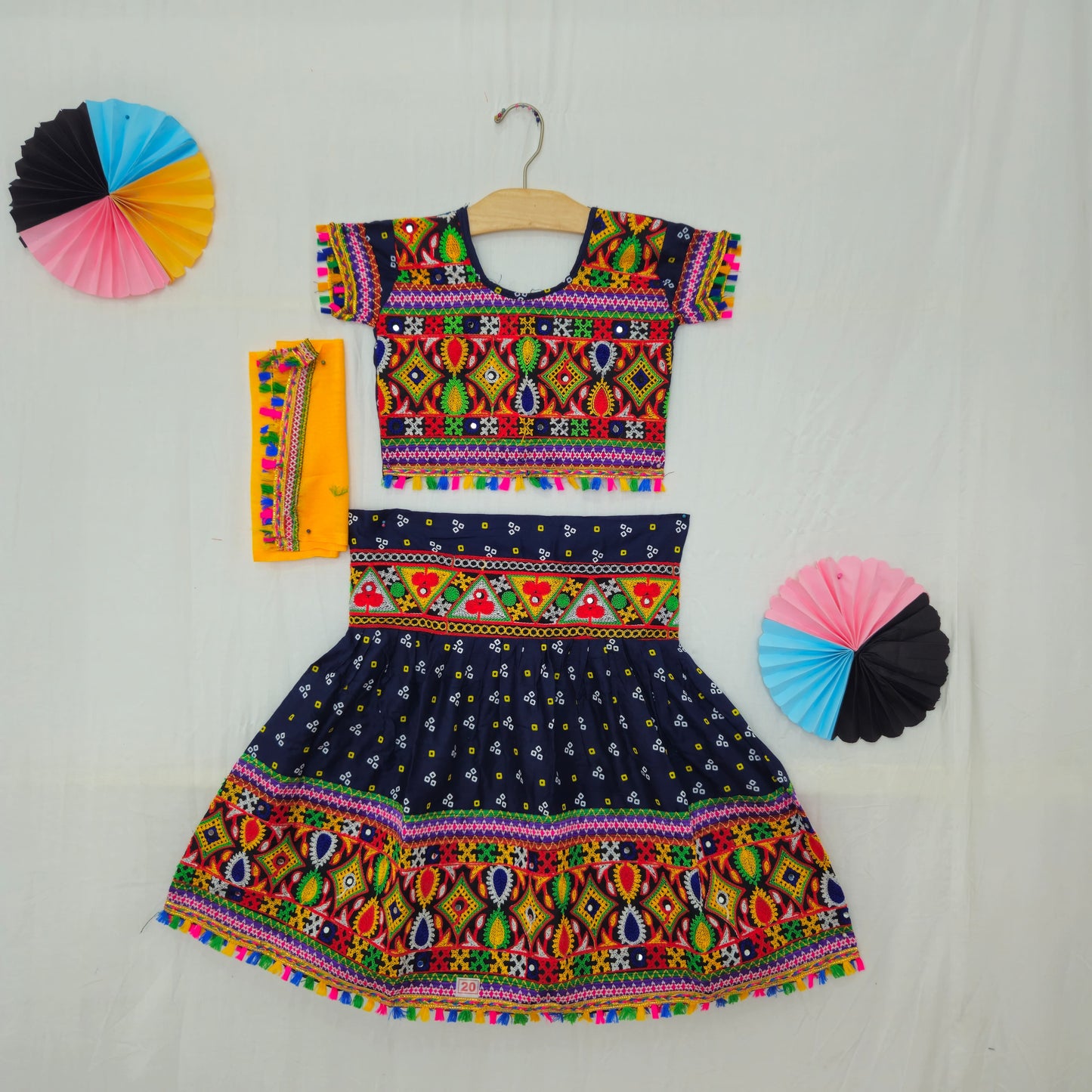 Girls - 3 Dot Bandhani Chaniya Choli