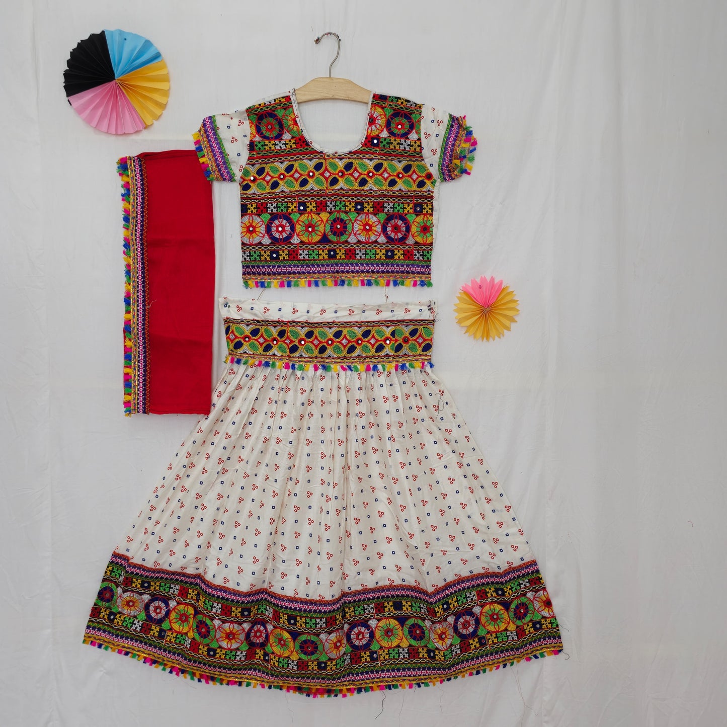 Girls - 3 Dot Bandhani Chaniya Choli