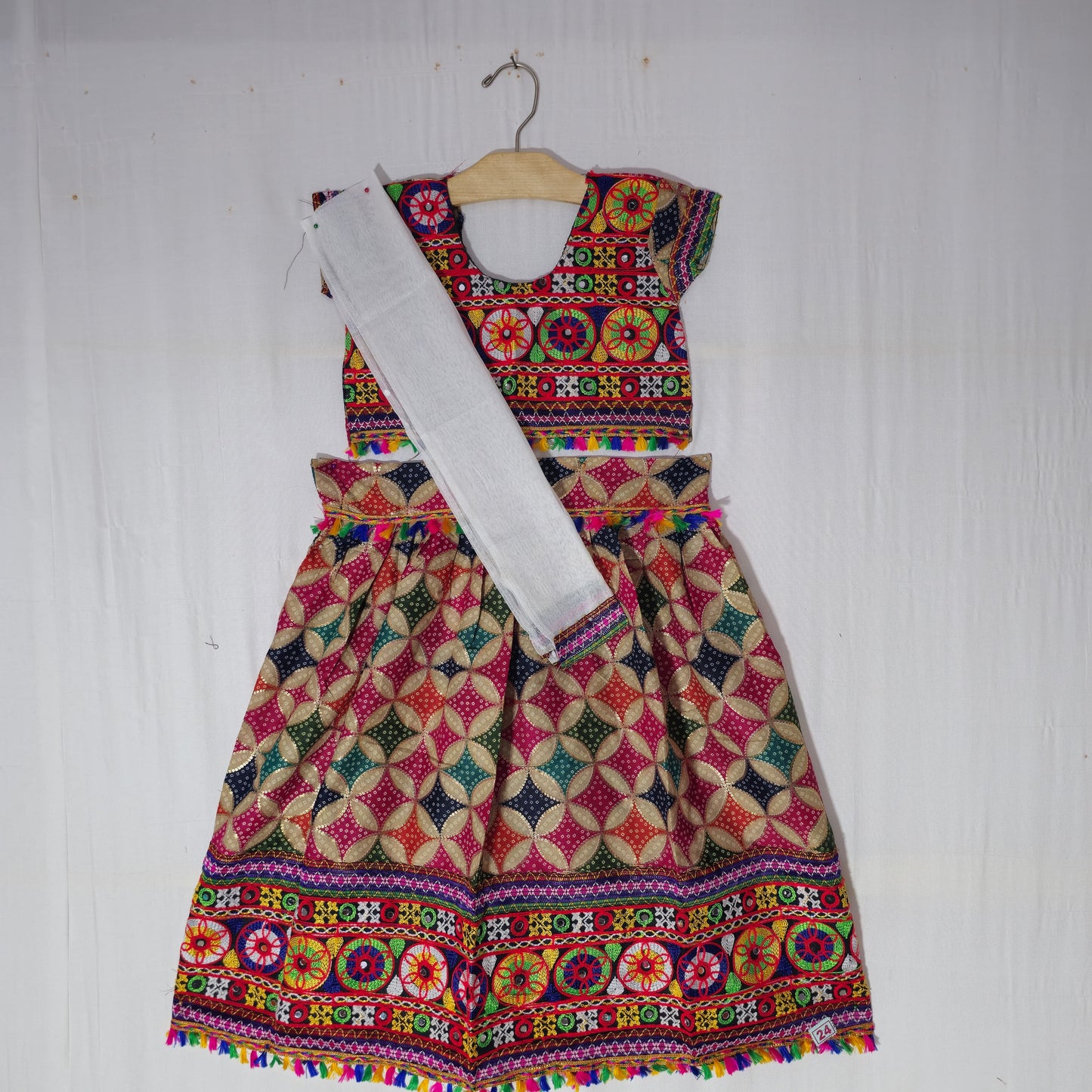 Girls - Digital Print Circle Multicolor Chaniya Choli