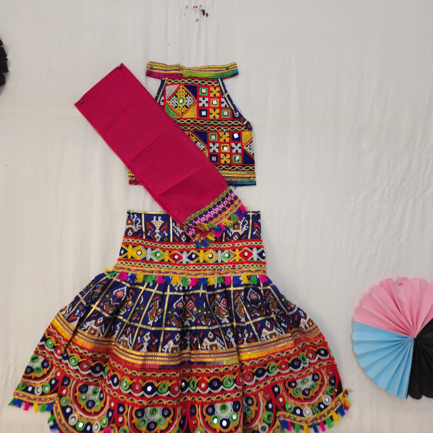 Girls - Patola Circle Border Chaniya Choli