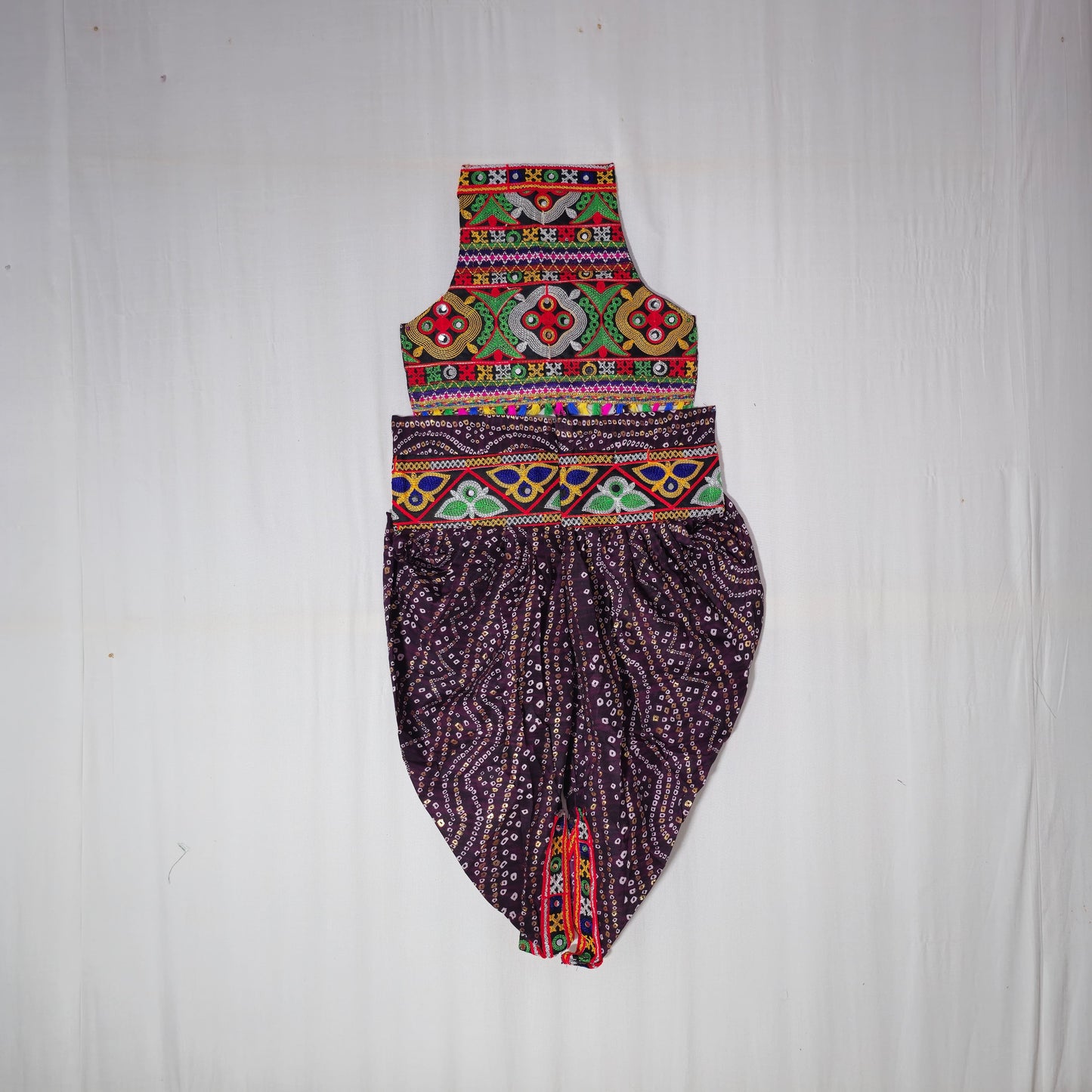 Girls - Zigzag Bandhani Patiyala - Dhoti
