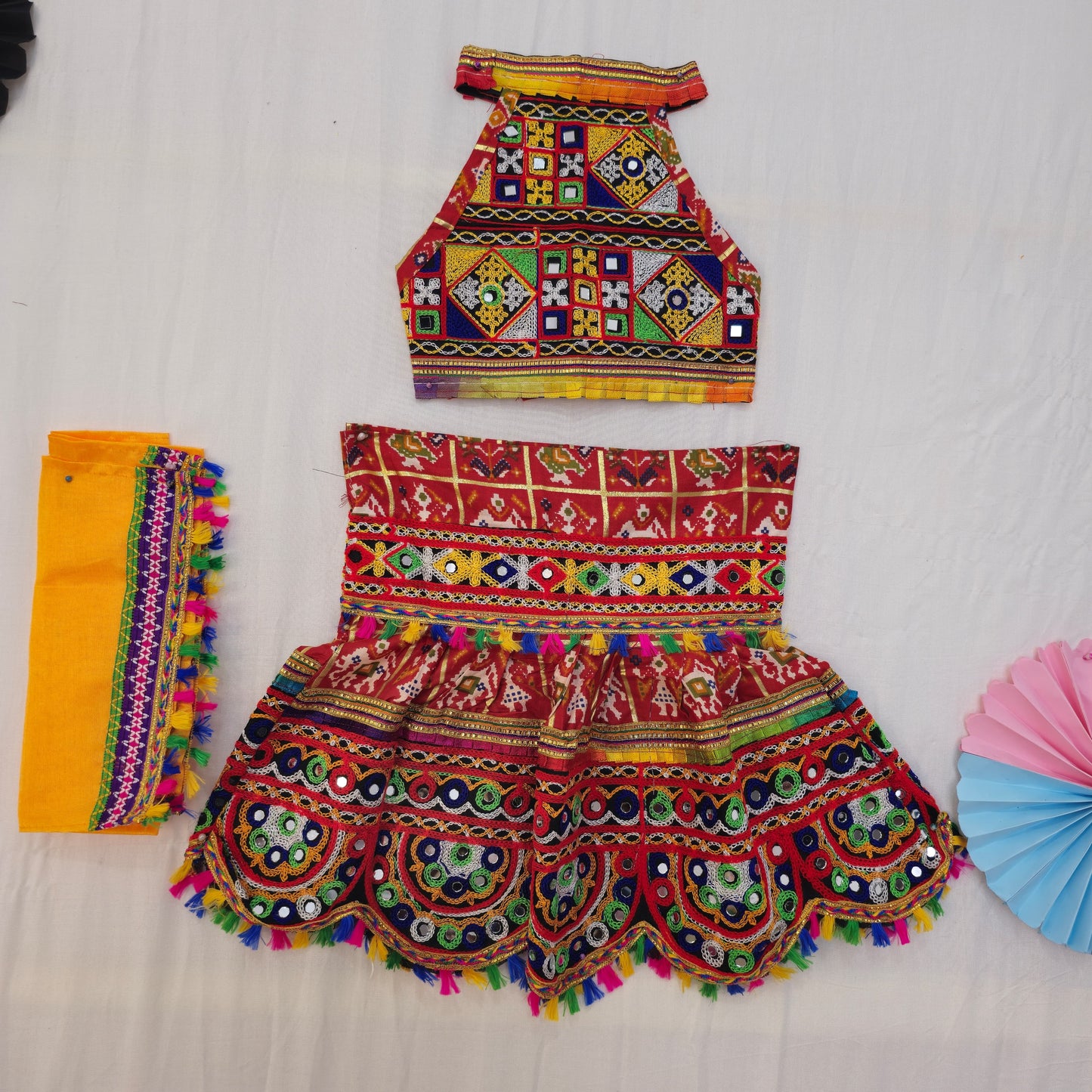 Girls - Patola Circle Border Chaniya Choli