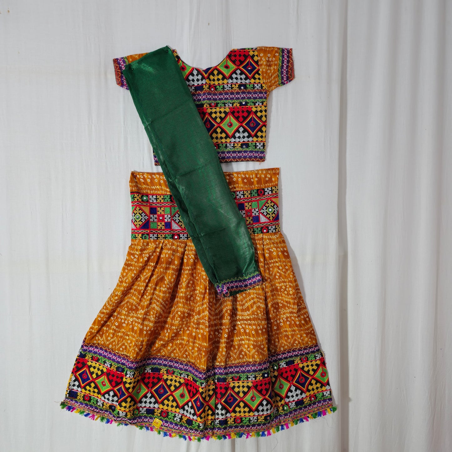 Girls - Zigzag Bandhani Chaniya Choli