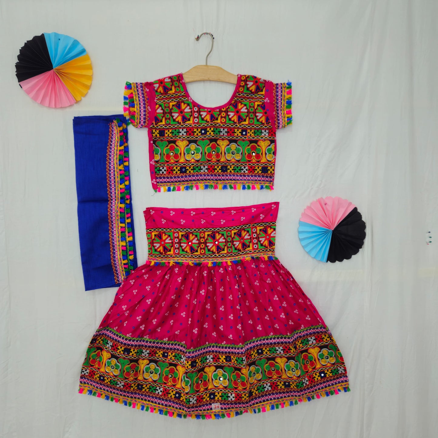 Girls - 3 Dot Bandhani Chaniya Choli