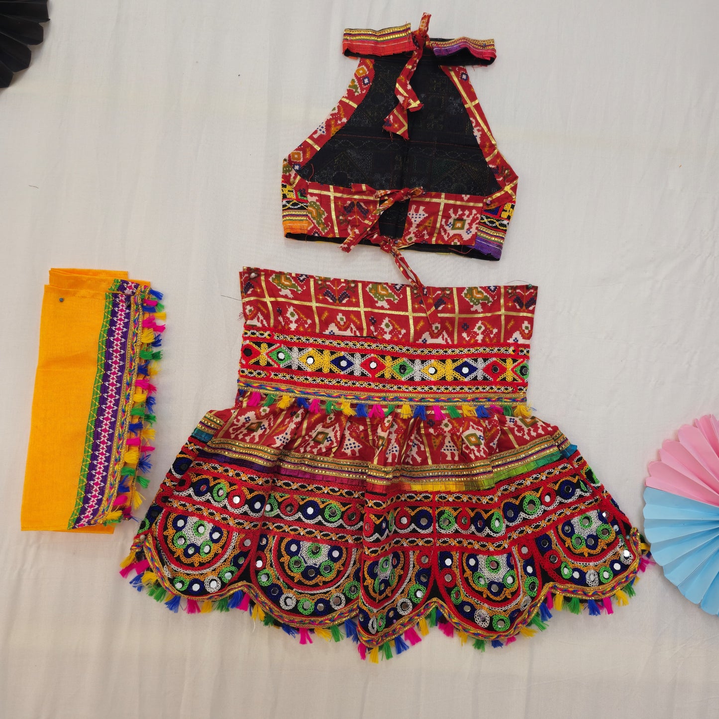 Girls - Patola Circle Border Chaniya Choli