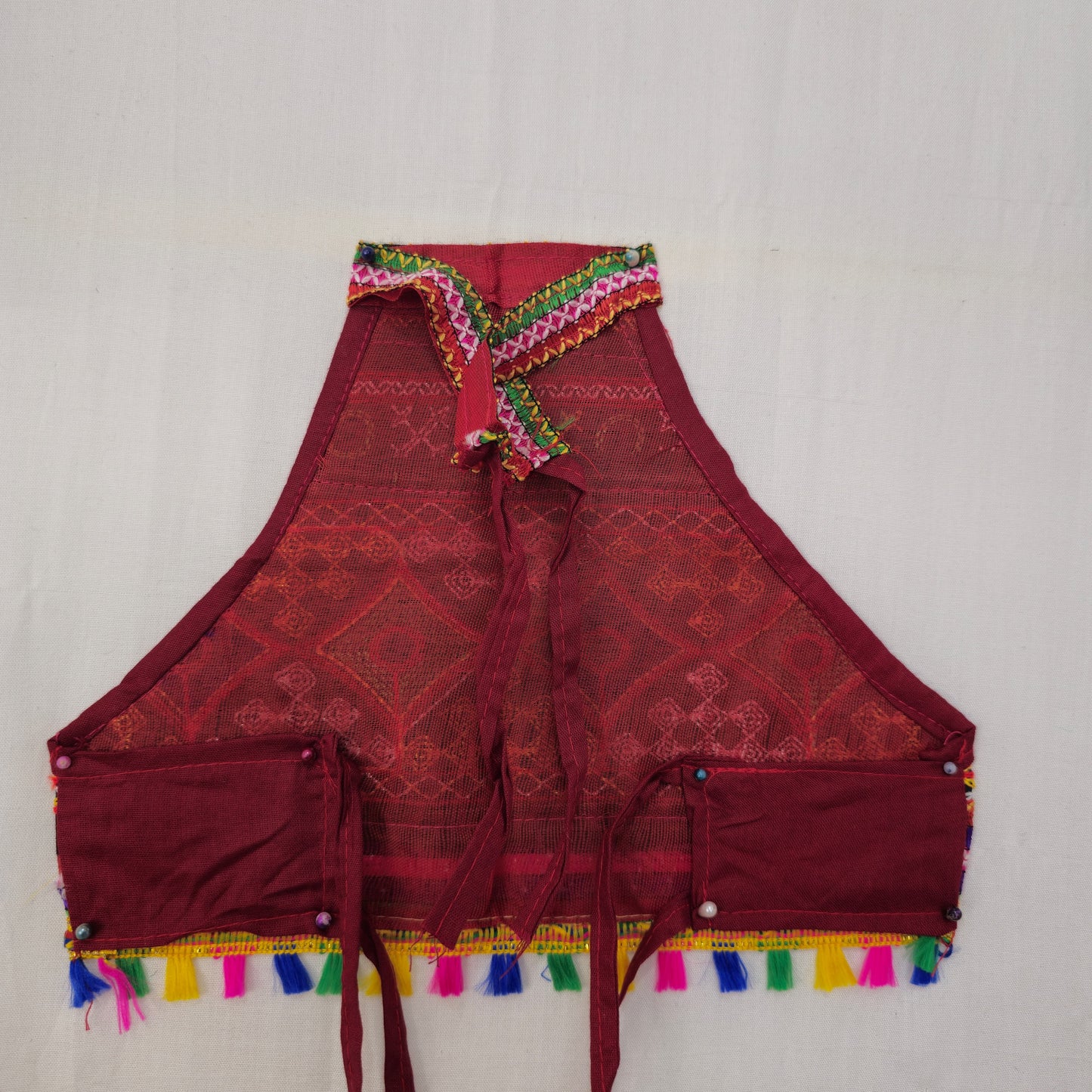 Girls - Sleeveless Center Border 3 Patta Chaniya Choli