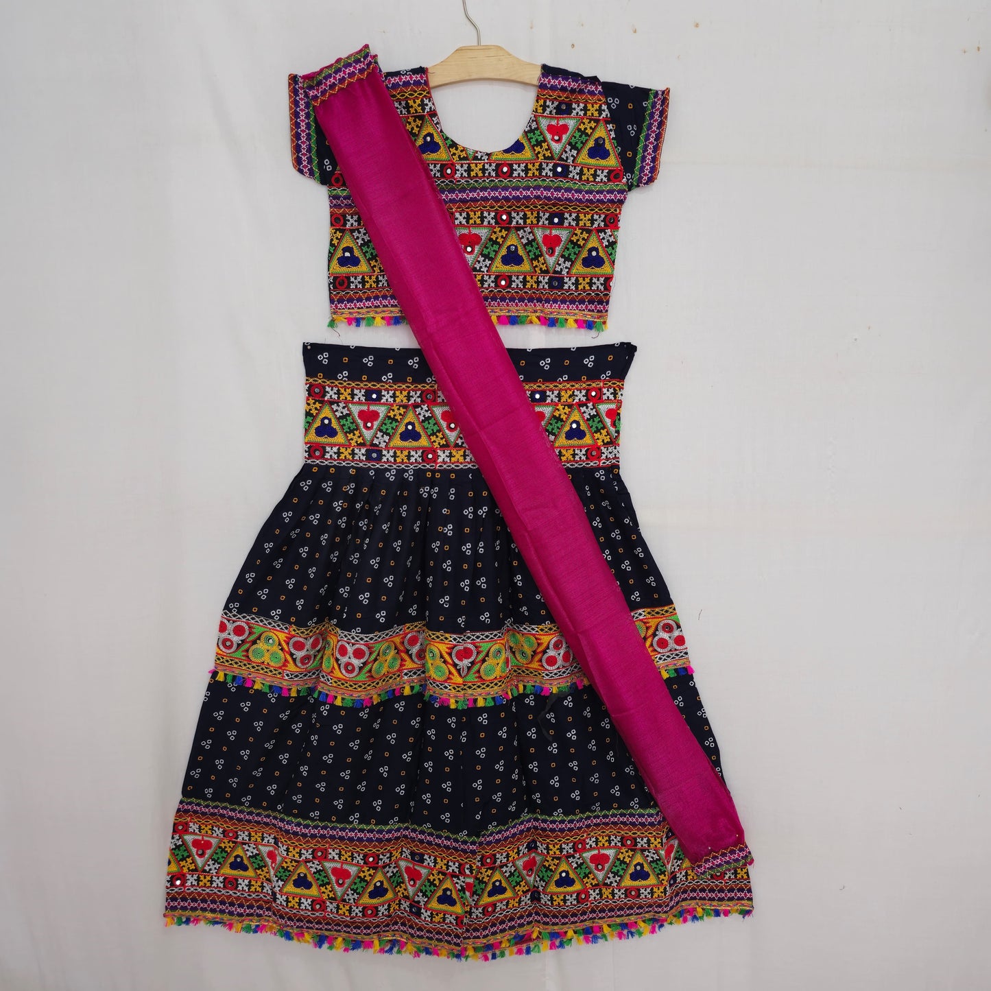 Girls - 3 Dot Bandhani Chaniya Choli