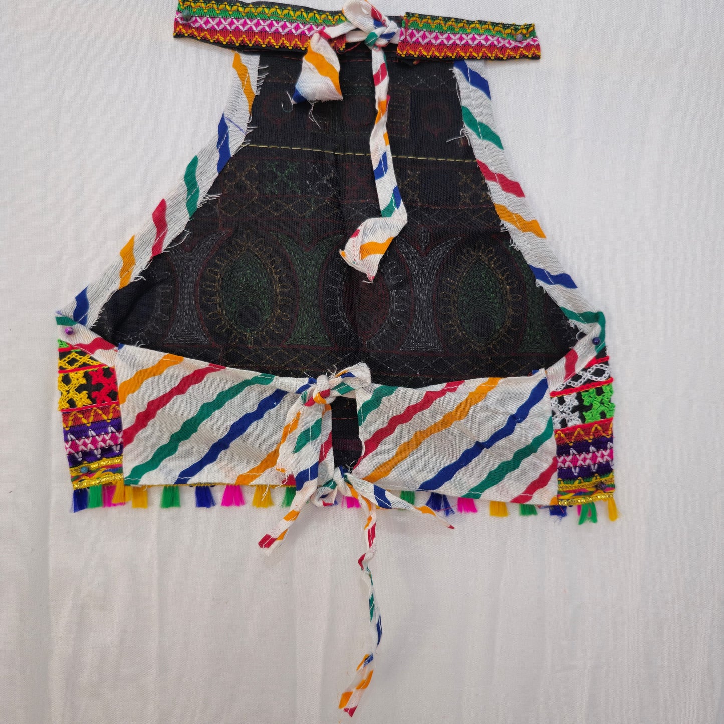 Girls - Sleeveless Leheriya Single Patta Chaniya Choli