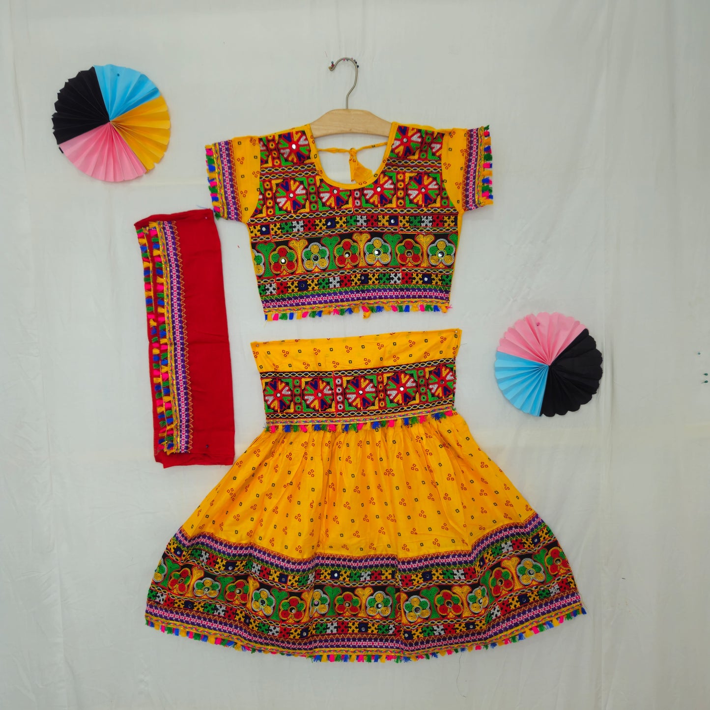 Girls - 3 Dot Bandhani Chaniya Choli