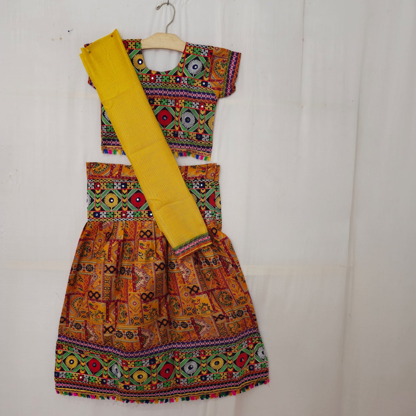 Girls - Patola Box Print Design Chaniya Choli