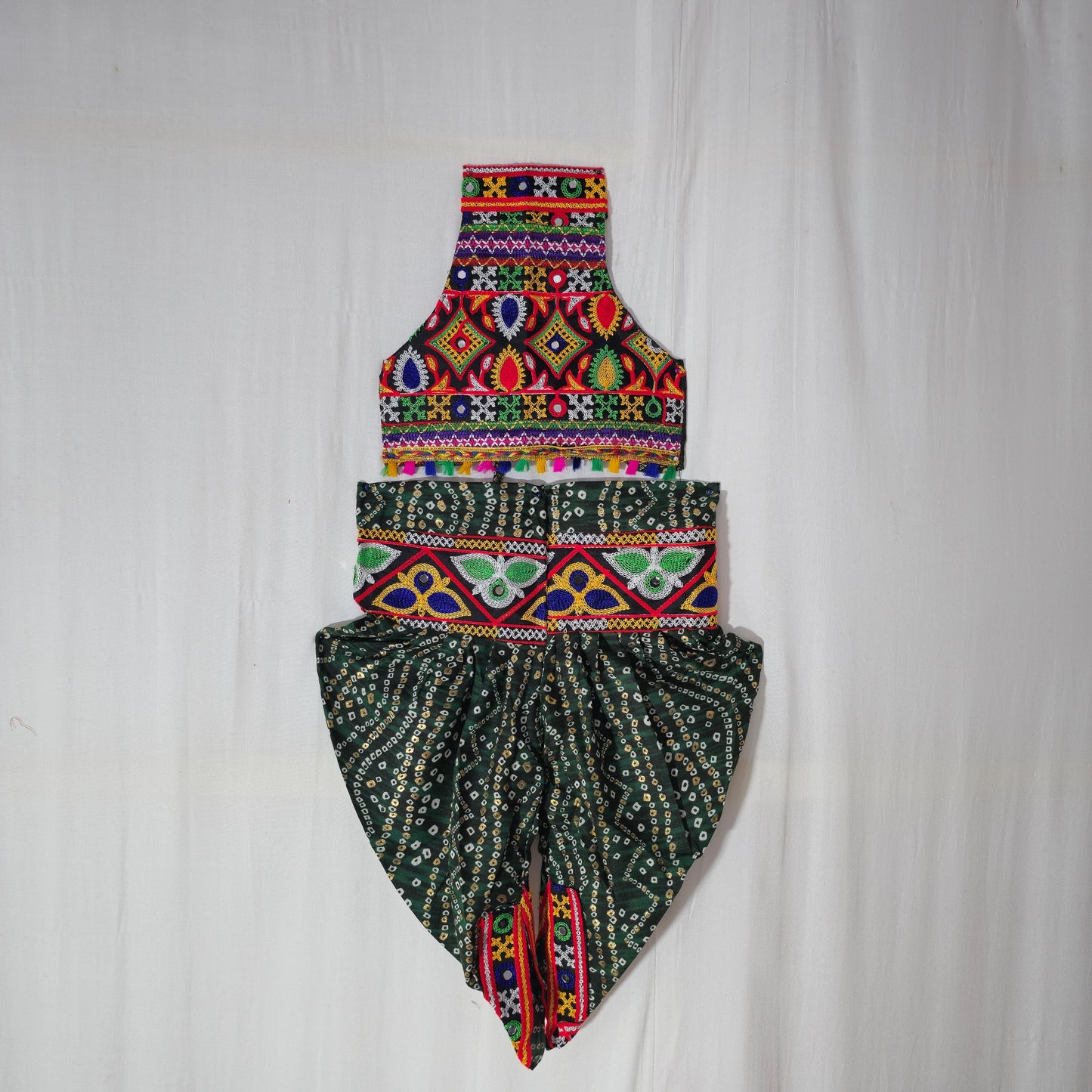 Girls - Zigzag Bandhani Patiyala - Dhoti