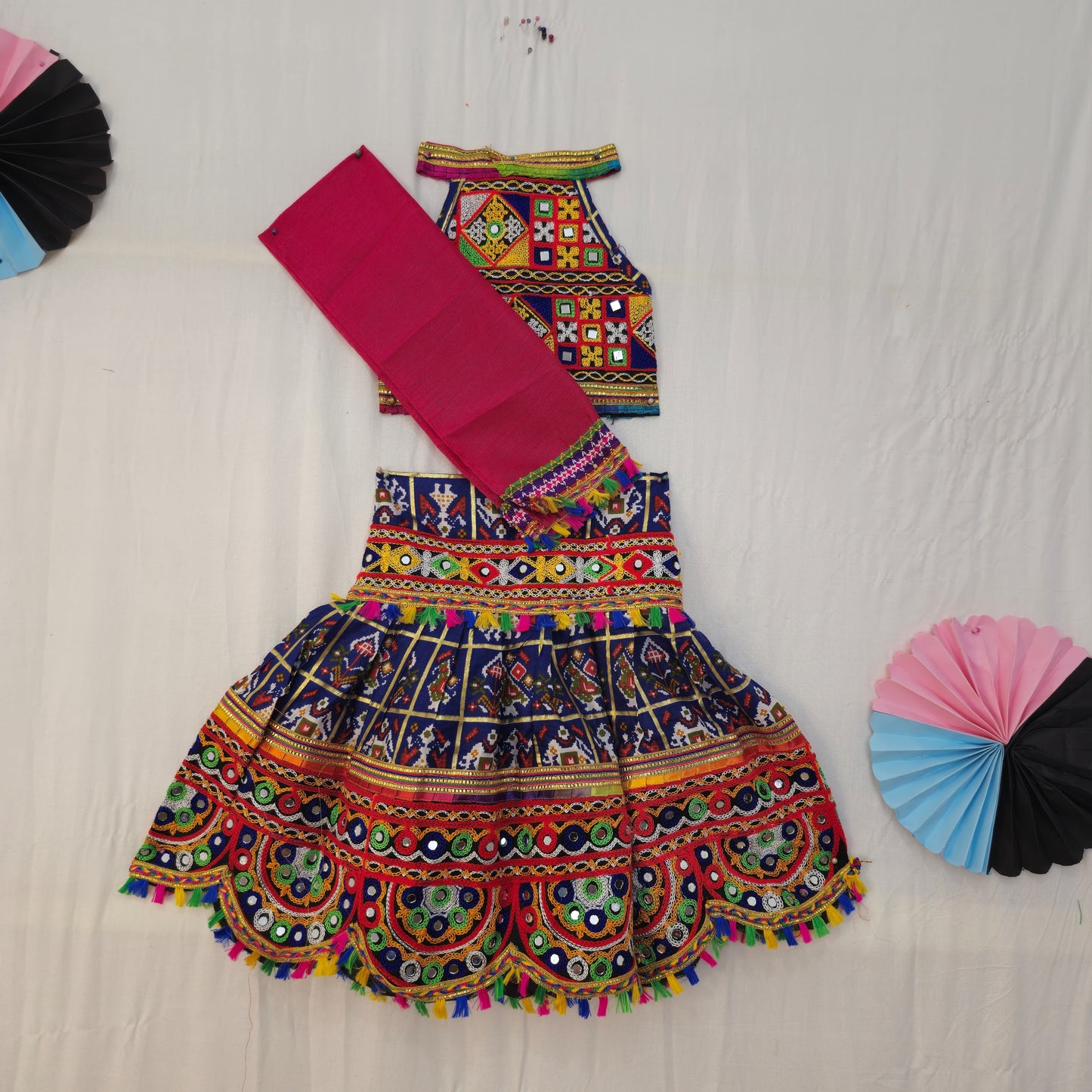 Girls - Patola Circle Border Chaniya Choli