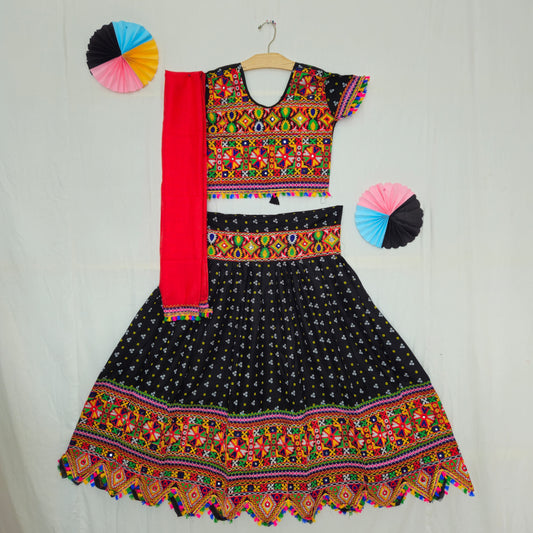 Girls - 3 Dot Bandhani Toran Chaniya Choli