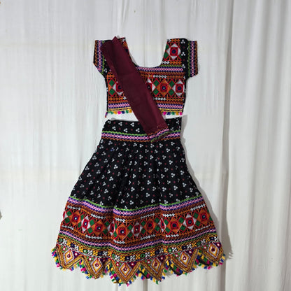 Girls - 3 Dot Bandhani Toran Design Chaniya Choli