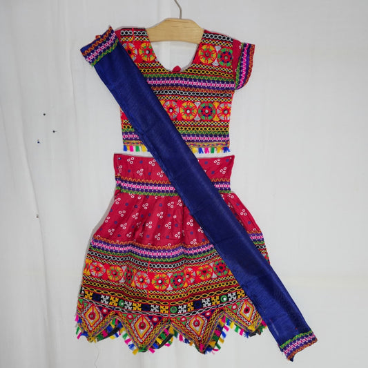 Girls - 3 Dot Bandhani Toran Design Chaniya Choli