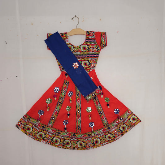 Girls - Full Work With Kavdi Flower Latkan Chaniya Choli