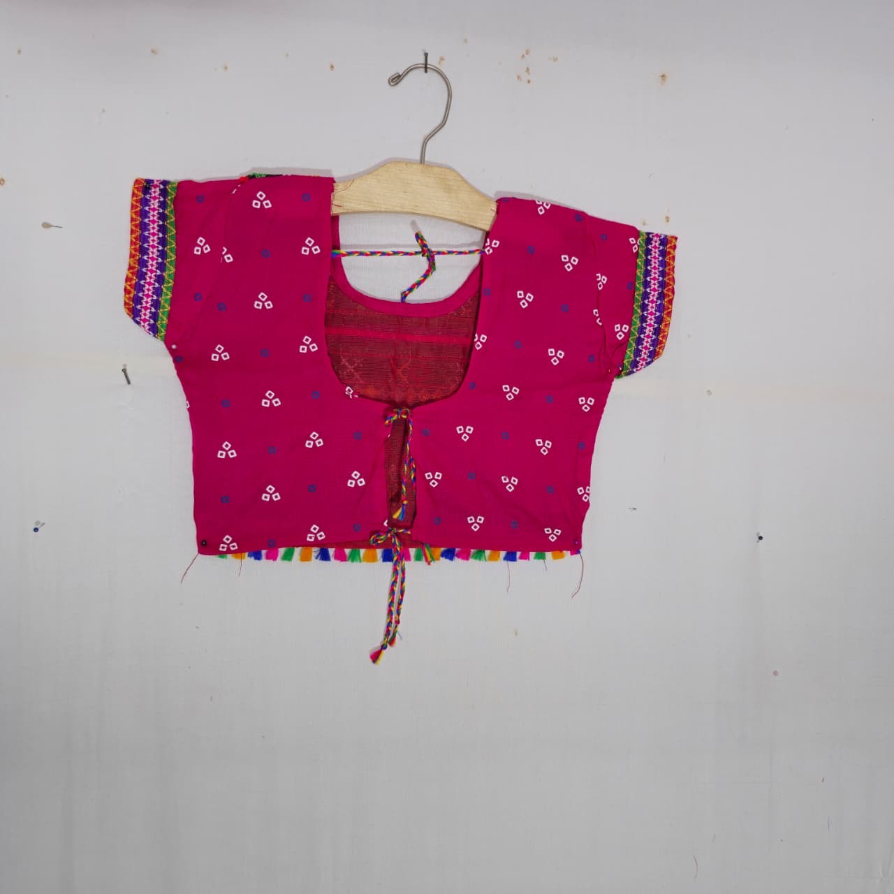 Girls - 3 Dot Bandhani Double Colour Chaniya Choli