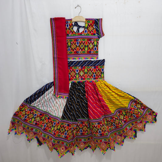 Girls - Leheriya Multi Colour Design Chaniya Choli