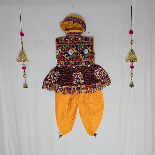 Kids - New Bandhani ZigZag Patta Kediya