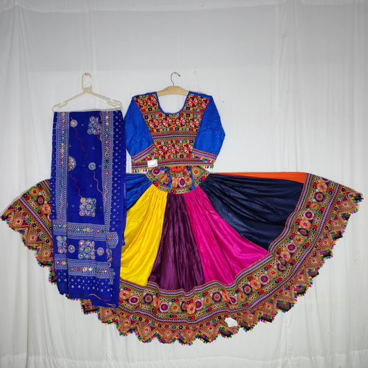 Women - Freesize Navvrang Double gher Chaniya Choli