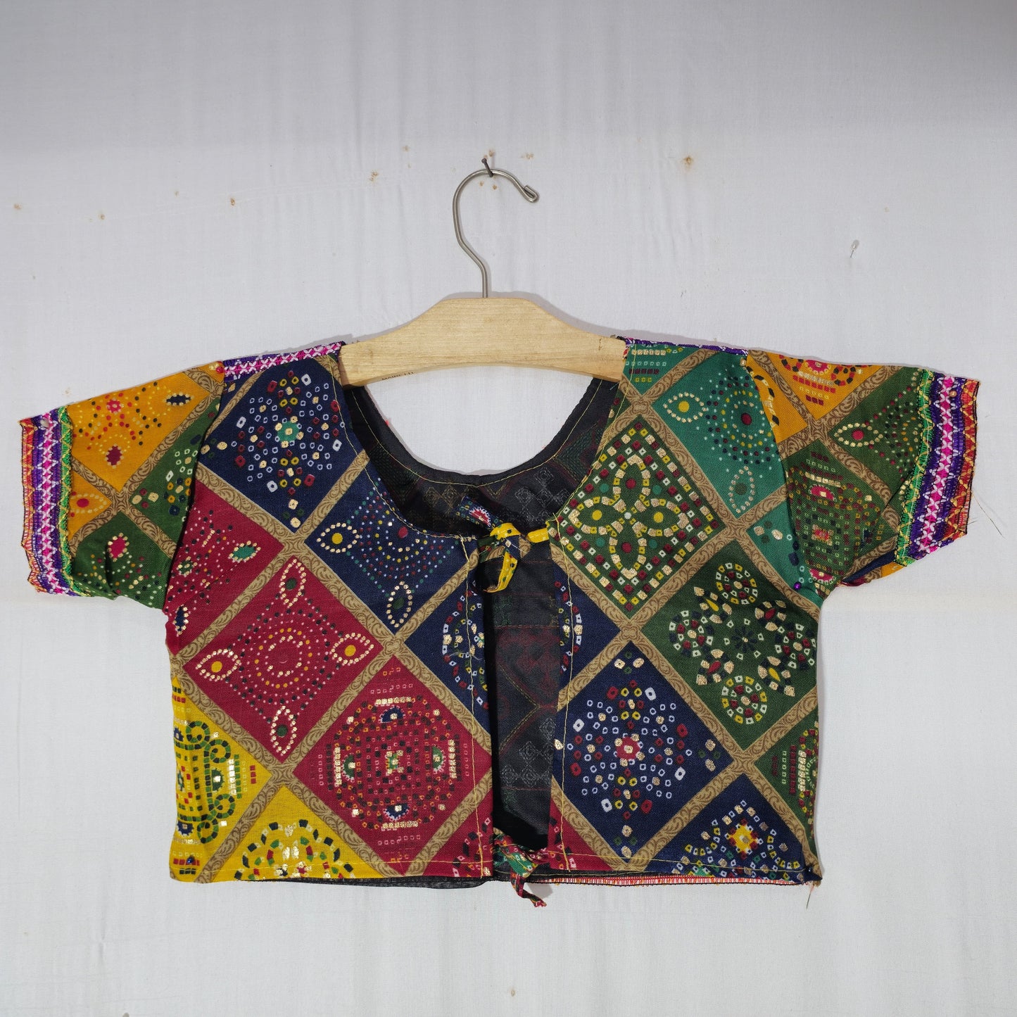 Girls - Multicolour Square Bandhani Chaniya Choli
