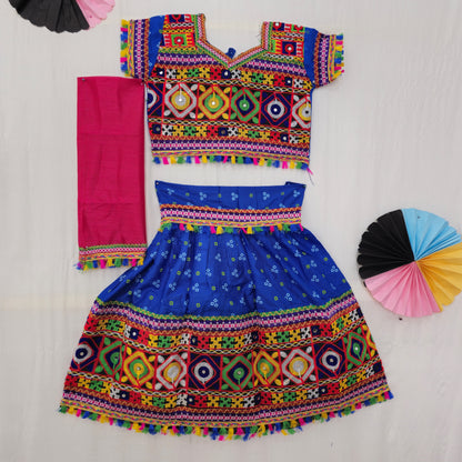 Girls - 3 Dot Bandhani Chaniya Choli