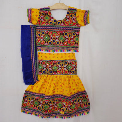 Girls - Bandhani 3 Patta Design Chaniya Choli