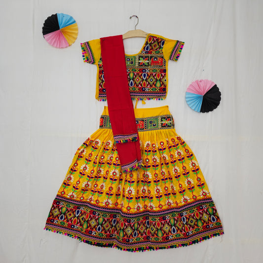 Girls - Floral Work Chaniya Choli