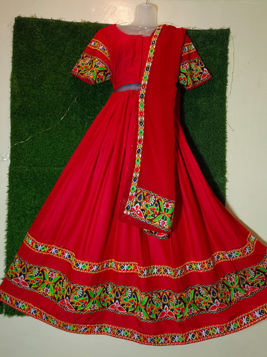 Plain with Circle Work and Mor Work Blouse