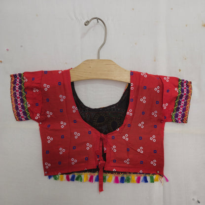 Girls - 3 Dot Bandhani Design Chaniya Choli