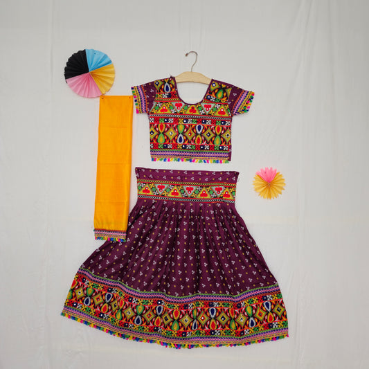 Girls - 3 Dot Bandhani Chaniya Choli