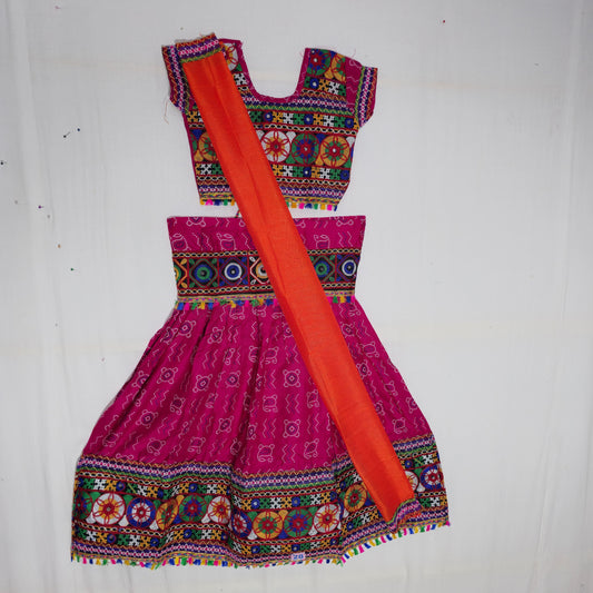 Girls - Bandhani Print Chaniya Choli