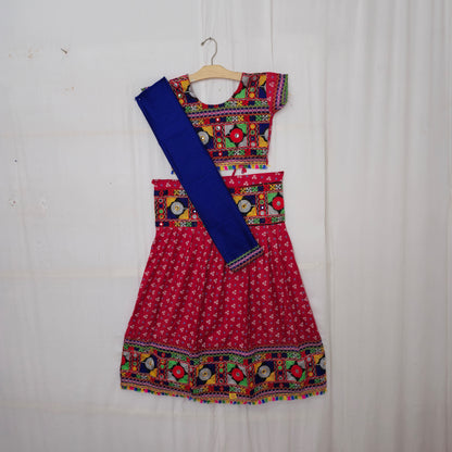 Girls - 3 Dot Bandhani Chaniya Choli